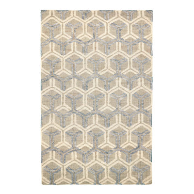 Tala Blue Handwoven Jute Rug