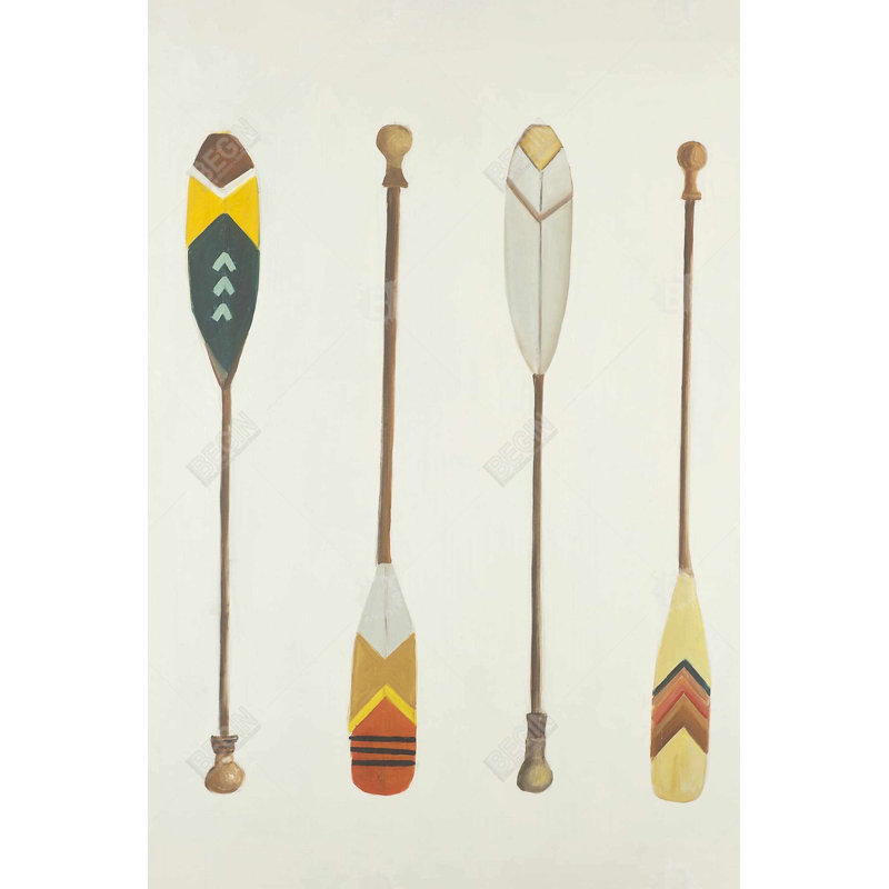«Canoe Paddles» sur toile