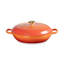Le Creuset Signature Round Braiser With Crucible Knob, 5 Qt. - Flamme Dorée-1746901137