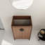 Meuble-lavabo simple 24 po - autoportant avec portes à fermeture en douceur