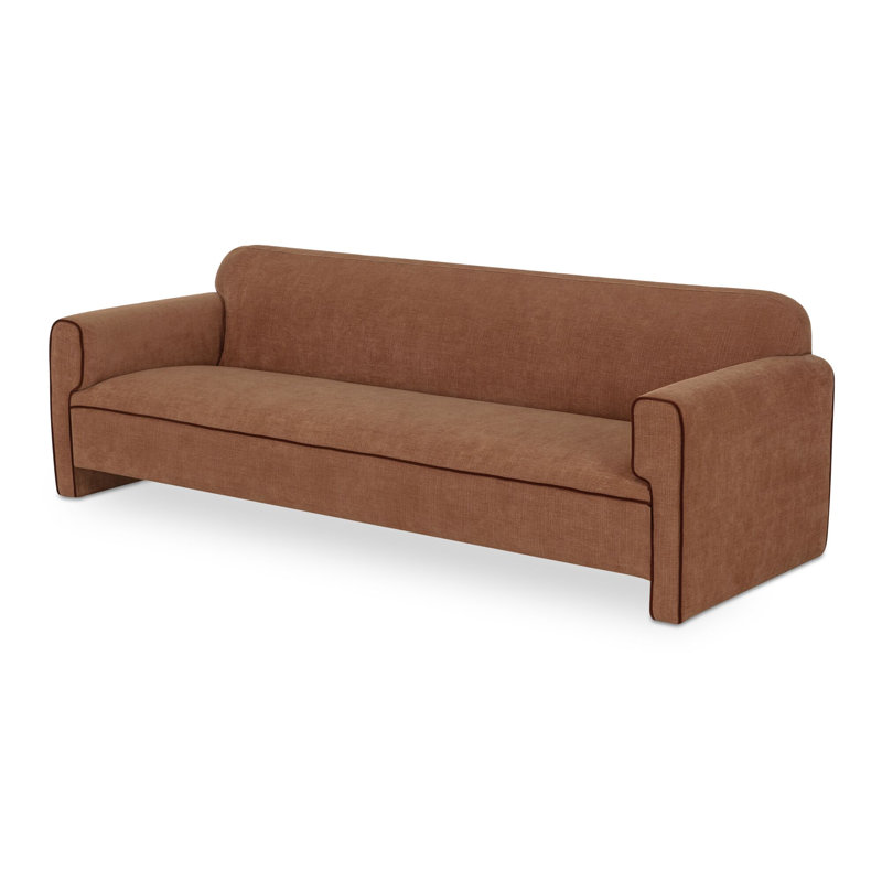 Leo Sofa Chartreuse, Solid Brown