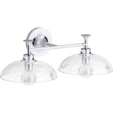 Tone 2 Light Indoor Bathroom Vanity Light Fixture, UL Listed