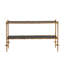 Gold Chiseled Console-Black Granite