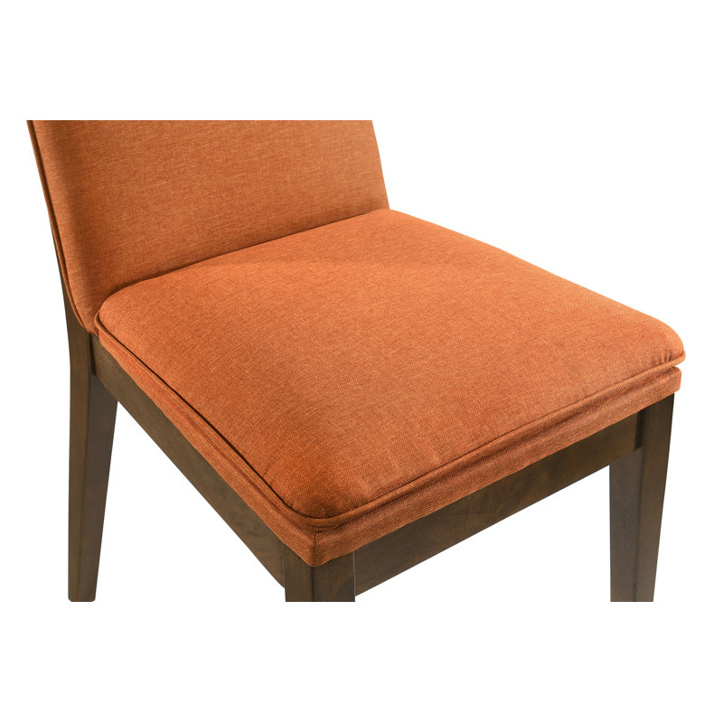  Carlyssia Dining Set, Orange, 7 Pieces: Table, 6 Chairs