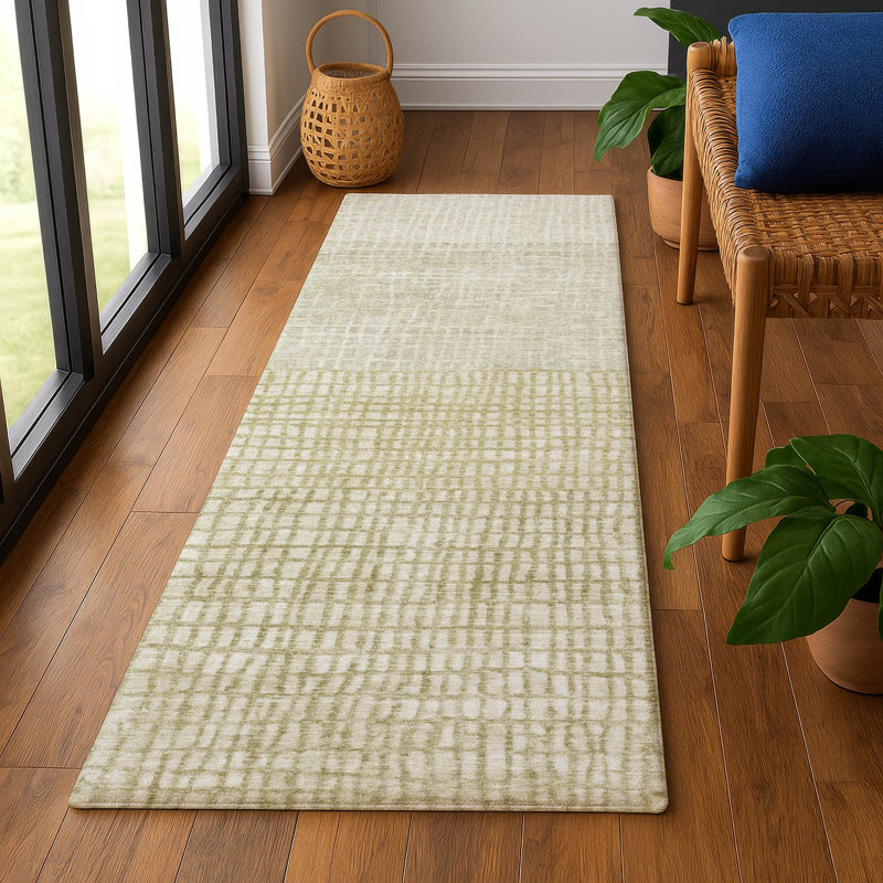 Premium Machine Washable Monnier AMF1831 Geometric Rug, Runner 2'3" x 7'6"
