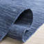 Tapis en laine / coton tissé à la main Batum en bleu / bleu marine-2045387200