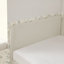 Structure de lit simple tapissier avec 2 tiroirs de rangement, canapé-lit réglable en velours, beige