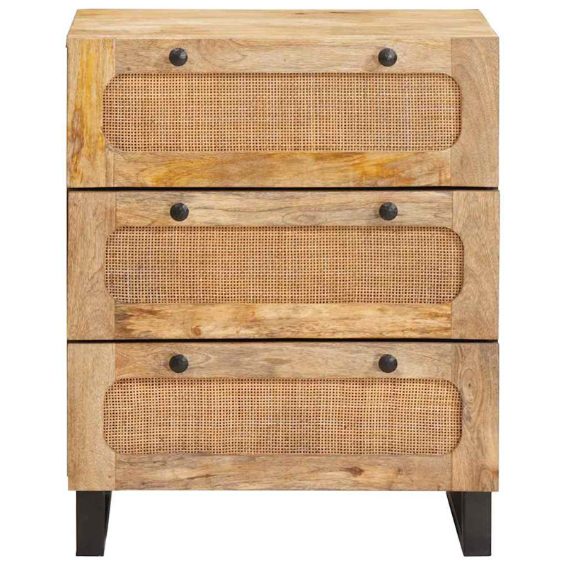 Solid Wood Rectangle Accent Cabinet