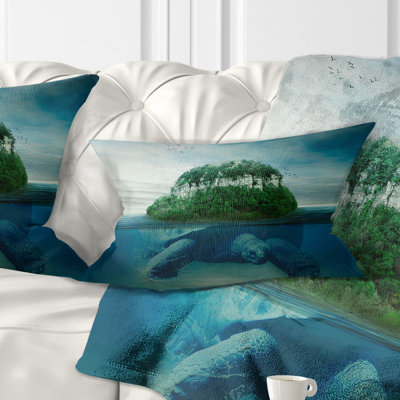Coussin lombaire en tortue de porte géante Abstract