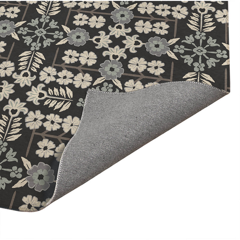 Paillasson Kernis Madden, L 36 po x L 60 po, Gris anthracite