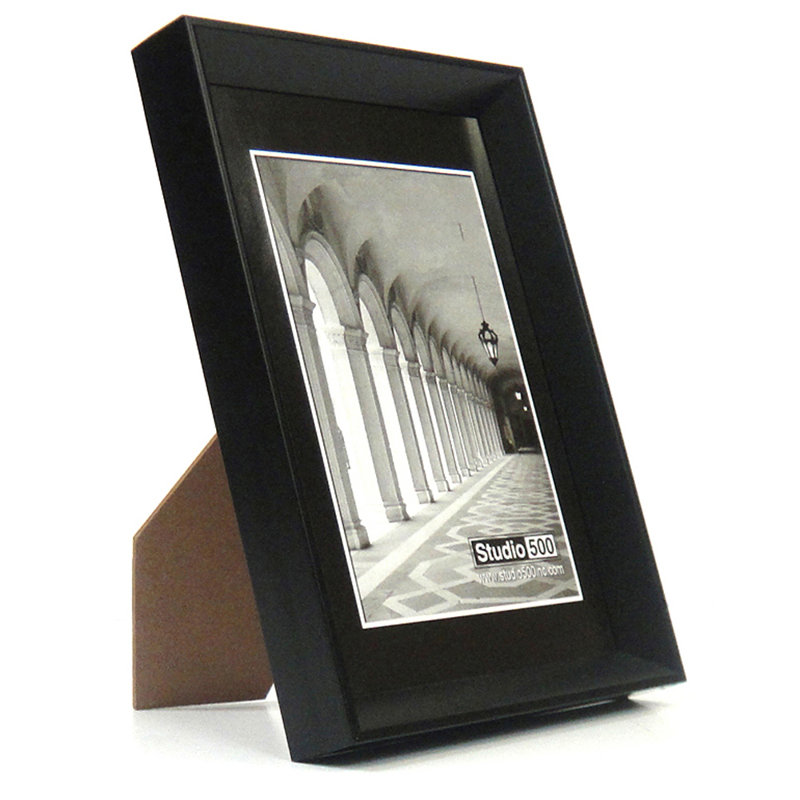 Cadre photo simple Traditional Collection, Noir mat, 10 po x 8 po