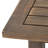 Stylishly - Slatted Outdoor Gray Wood Table 19.51 Inches Wide, 19.62 High, 14.89 Deep For Patio Use-1186769200