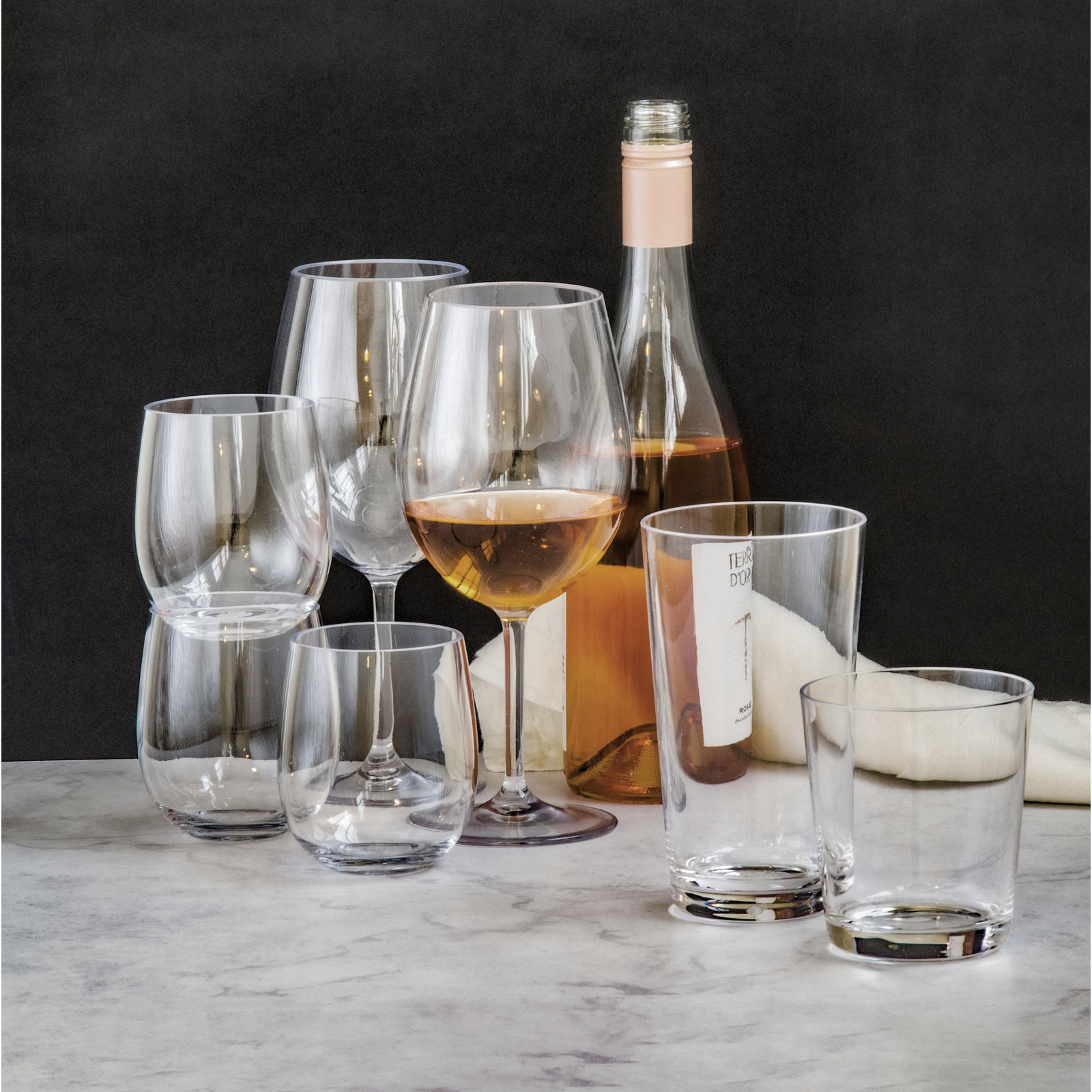 Laya Indoor/Outdoor Stemless Champagne Glass