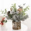 Mini-plateau de table artificiel arbre de Noël avec pomme de pin pour décorations de bureau