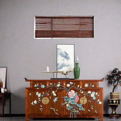 Neoclassical Painted Porch Cabinet Accent Cabinet