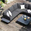 Wilsen Outdoor Fabric Cove Corner Sofa Group-443619571-443619575
