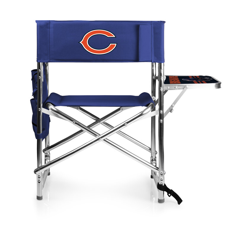 Folding Director Chair, Blue, Chicago Bears