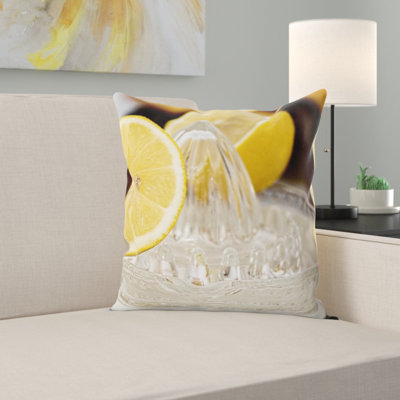 Lemon Squeezer Throw Pillow