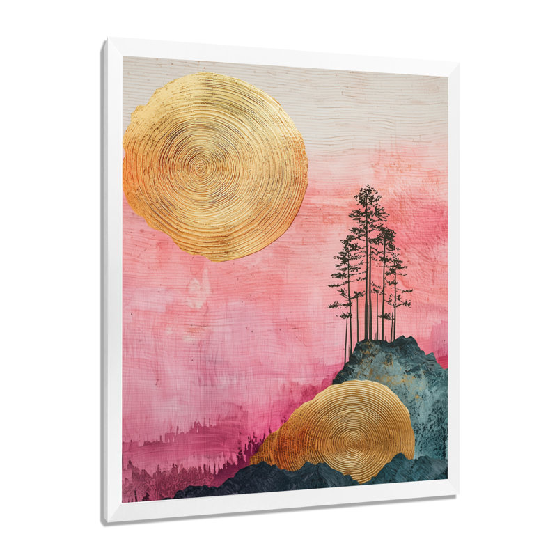 Décoration murale Alvord - Paysages, 32" H x 24" W, Reproduction encadrée sans passe-partout, Blanc
