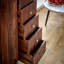 Ayonah Solid Wood 80cm W 5 - Drawer Chest of Drawers