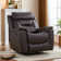Puspha 37'' W Modern Vegan Leather Swivel Manual Recliner