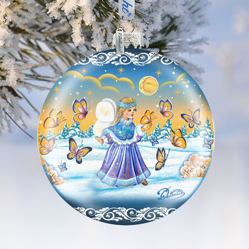 Ornement en forme de boule Holiday Splendor, H 5,5 po x l 5 po x P 5 po, Noël10