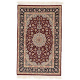 Canvello Super Fine Hand-Knotted Wool & Silk Isfahan Rug 3'5" X 5'4"