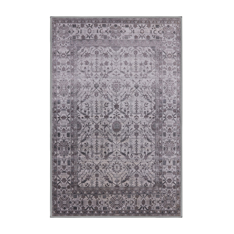 Tapis 100% Mid-Century moderne lavable à la machine 2092, Rectangle 2 pi x 4 pi