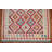 Geometric Kilim Reversible Wool Rug 4x6
