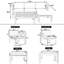 Ensemble de conversation modulaire en bois pour terrasse 5 pièces avec coussins, finition naturelle et coussins gris Topmax