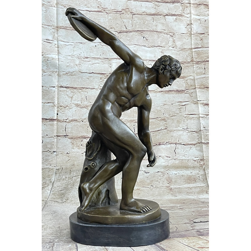 Sculpture Fudo Vintage Grand Tour du lanceur de disque Discobolos Myron