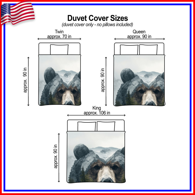 Housses de couette Bear Mountain Illusion, King