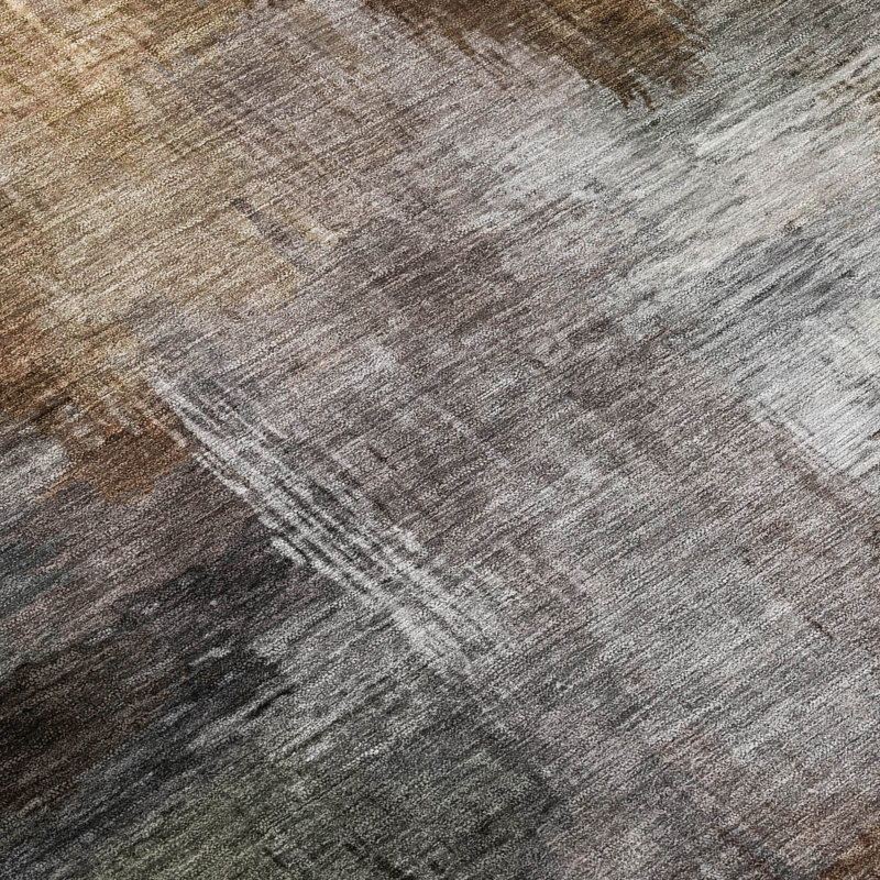 Machine Washable Indoor/Outdoor Chantille ACN2738 Modern Rug, 10' x 14', Granite