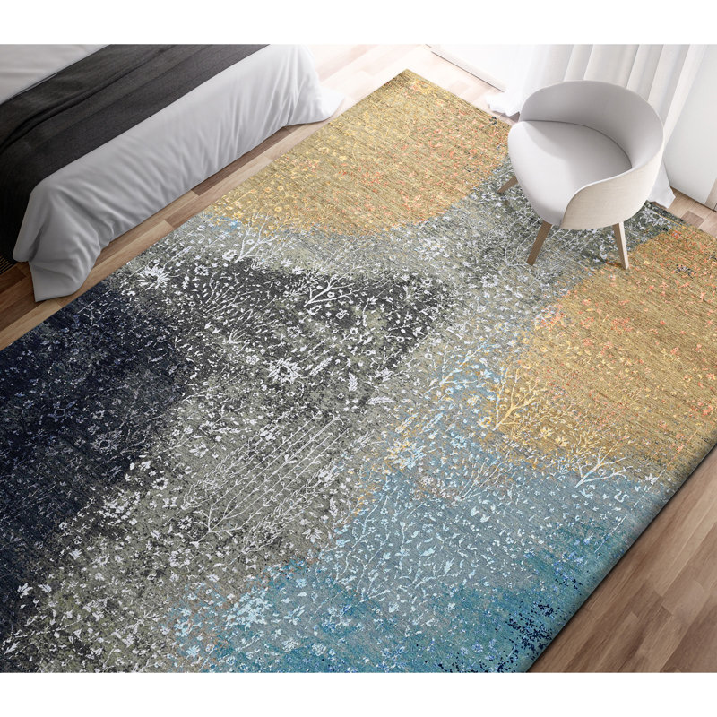 Abstract Area Rug, Rectangle 9' x 12'