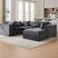 Canapé modulaire rembourré 8 pièces à compression 8 pièces-112315588-114607473