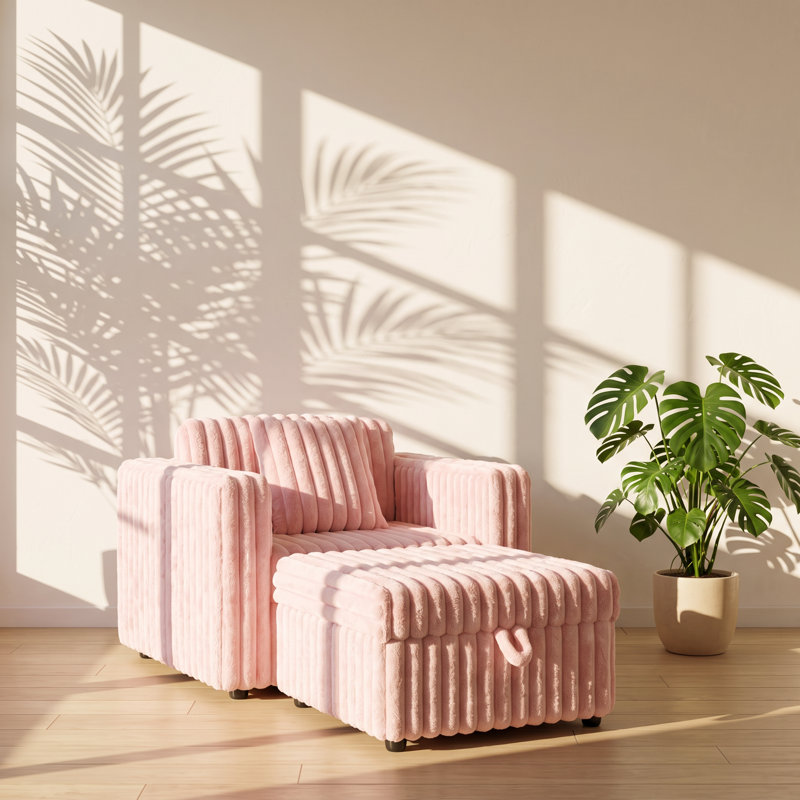 Fauteuil modulaire contemporain avec repose-pieds avec rangement Aurelia