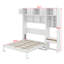 Lit escamotable mural avec bureau, armoire supérieure et tablettes de rangement-1854979265-1854979267