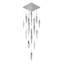 This Exquisite Chandelier Is In A Gold Finish. The Frame Is Made Out Of Metal, And It Comes With Hanging Clear Iceberg Bubble Crystals. You Can Create A Timeless Feel While Using Modern Forms.-171367880