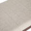 Banc de repose-pieds en tissu Tweed de style Mid-Century avec pieds fuselés évasés Chanelle-1482140005