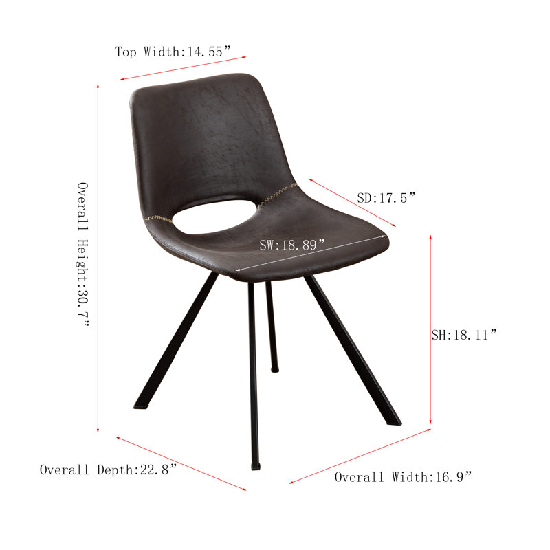 Chaise d'appoint Laakkonen, Marron foncé