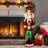 Fraser Hill Farm 4-Ft. Metallic Nutcracker Statue with LED Lights and Music