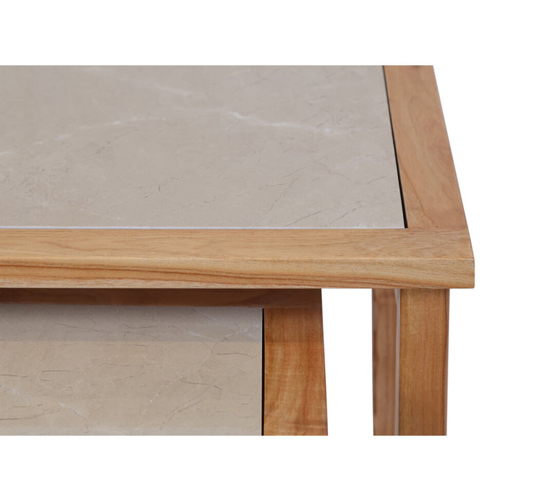 Side Table Set, Brown