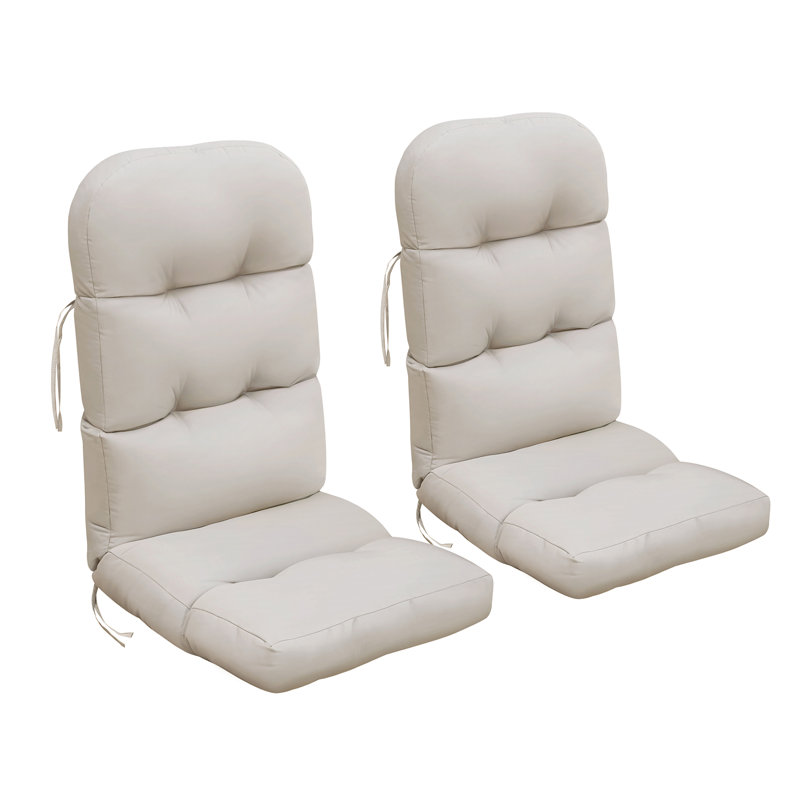 Outdoor Chair Cushions, Two-Piece Set, Khaki
