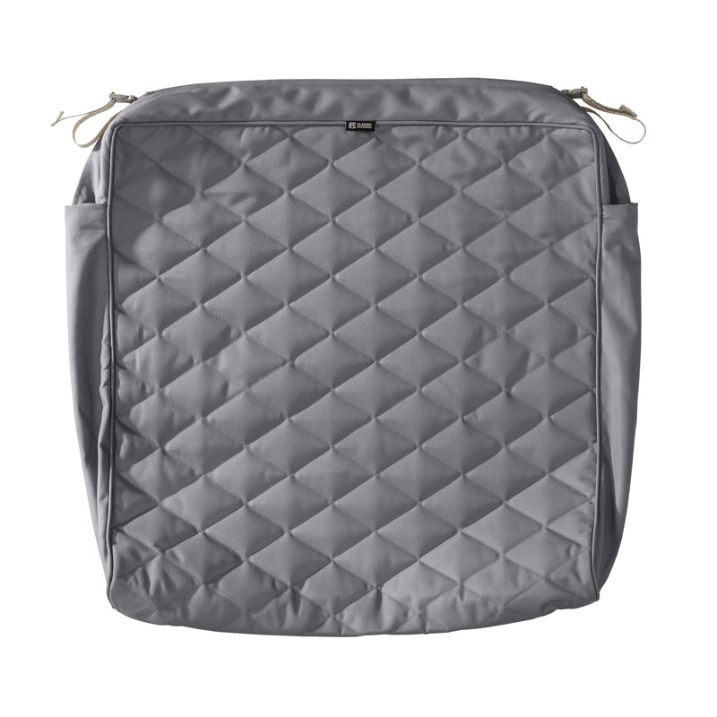 Ayvion Outdoor 3'' Bench Cushion Cover, Gray, 21" W x 19" D