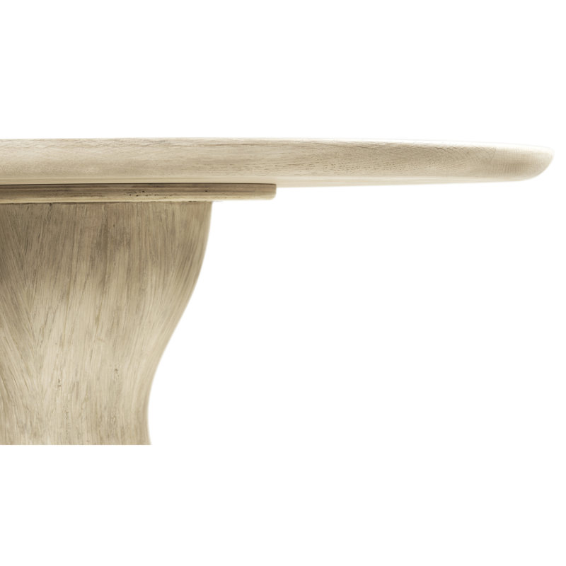 Water Round Solid Oak Dining Table