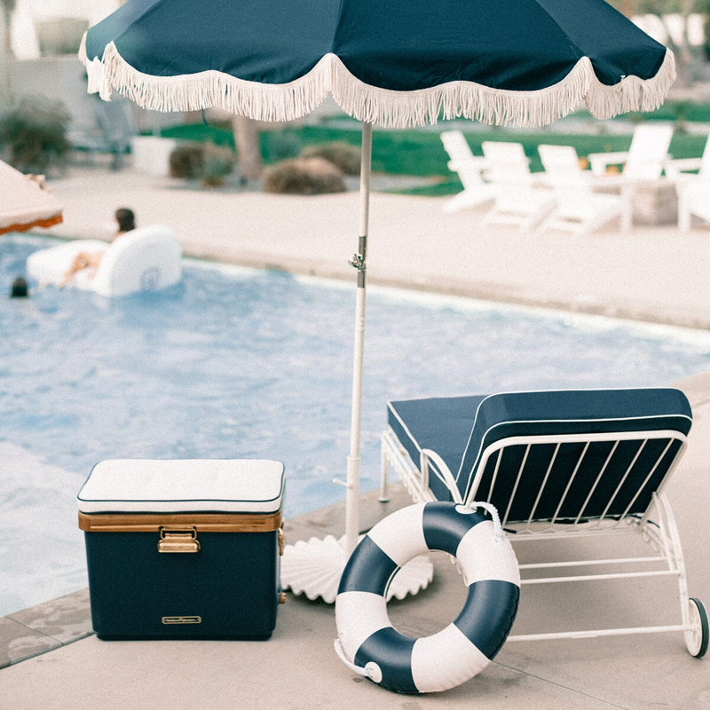 The Classic Pool Float, 10" H x 3" W x 7" D, Navy/White