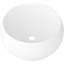 Luciano 390mm x 390mm Circular White Ceramic Countertop Basin Bathroom Sink