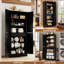 Armoire de salle de bain de 23,6 po x H 71 po x P 15,8 po avec 1 tiroir central et 4 portes-291557514