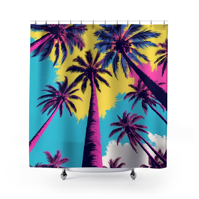 Rideau de douche Ellen Plam Trees