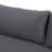 3 Seater Daybed With Arms, Dark Grey Cushion, Wood Build, Slat Panel Design On Seat And Back, Water- Cushioning, 24.03” Product Height, Assembly Required Outdoor , Base, Seating 31.39” D,-126059389